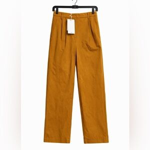 Mango Woman’s Wide-Leg Chinos in Caramel